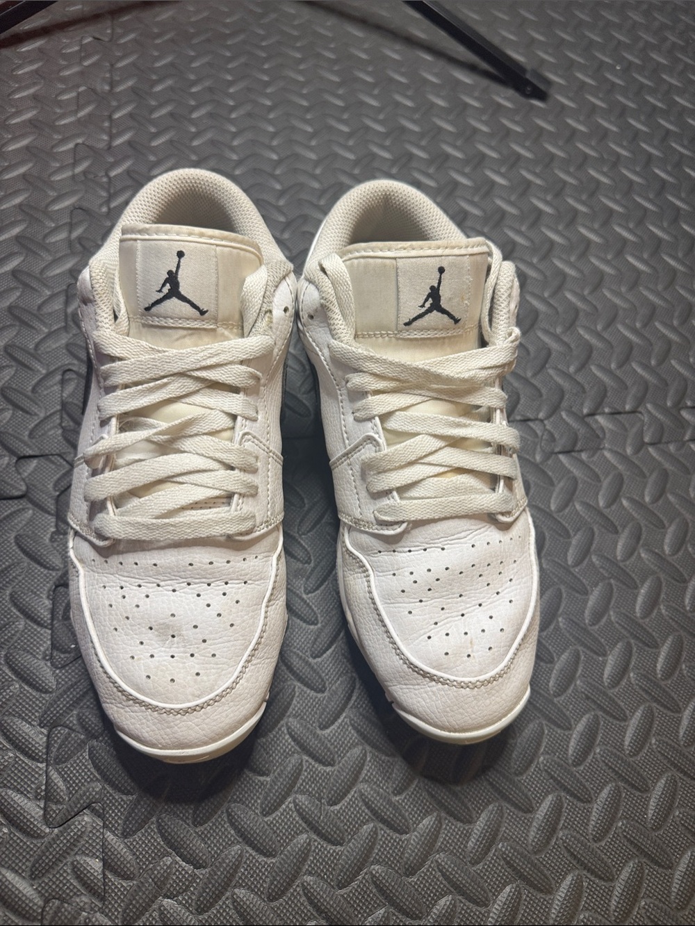 Nike White Low-Top Jordan Sneakers